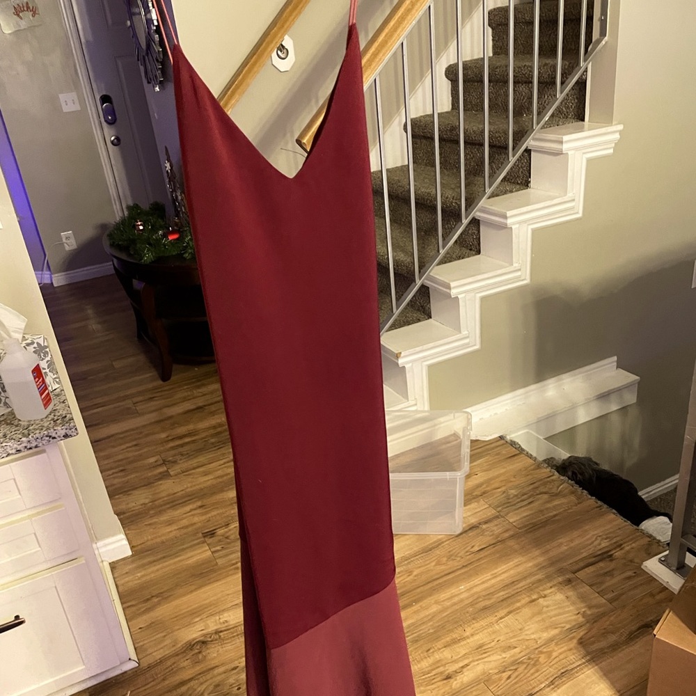 TOBI size small maroon dress